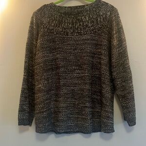 Craft and Barrow Sweater, black/grey size 2X
